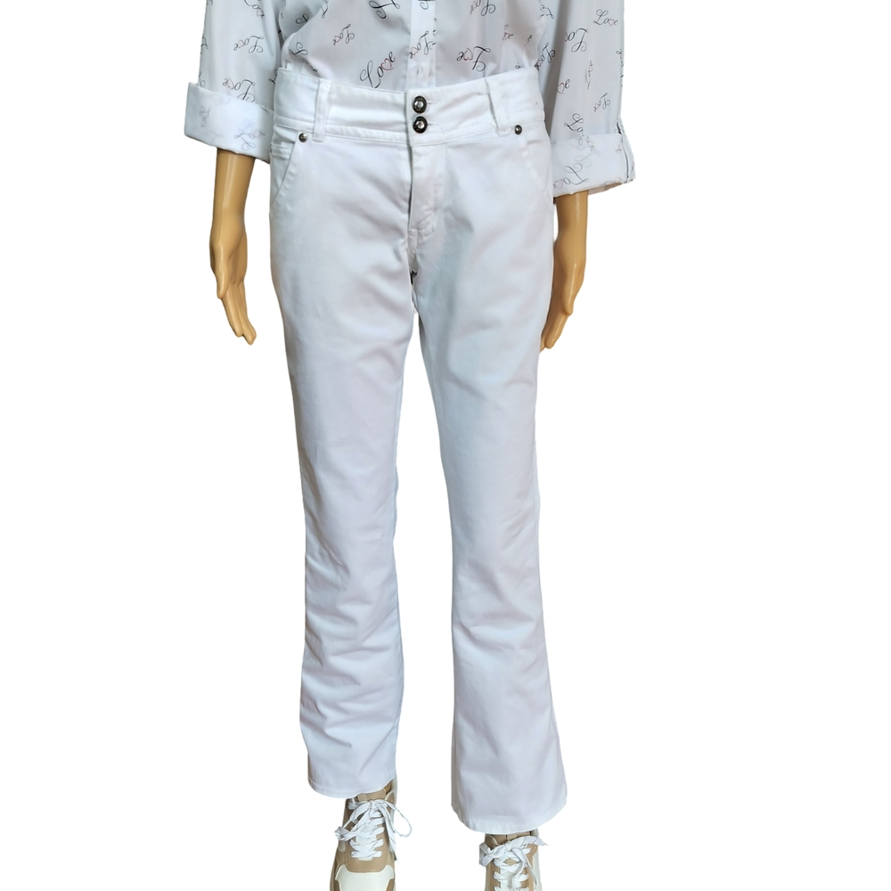 TK Track Women's White Jeans Size 30